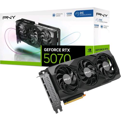 PNY GEFORCE RTX 5070 OC NVIDIA 12GB GDDR7 TRIPLE FAN