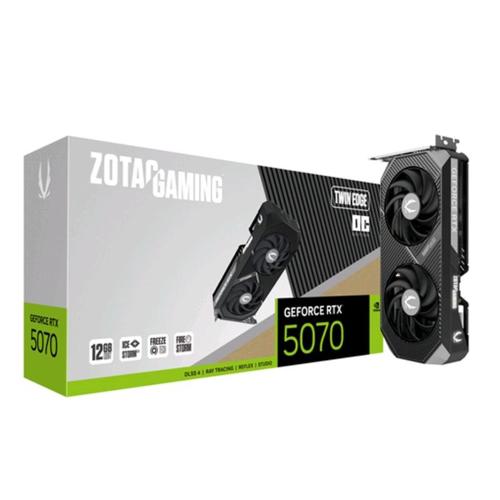 ZOTAC GAMING GEFORCE RTX 5070 TWIN EDGE OC NVIDIA 12 GB GDDR7 DLSS4 DUAL FAN PCi Ex 5.0 16x - 1 x HDMI 3 x DISPLAYPORT