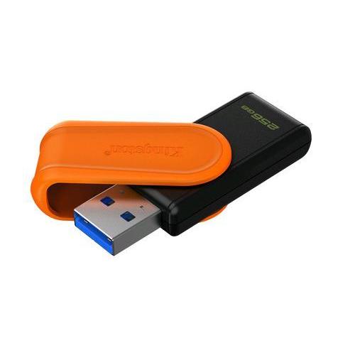 KINGSTON DATATRAVELER EXODIA S 256GB FLASH DRIVE USB-A 3.2 Gen 1 NERO ARANCIONE