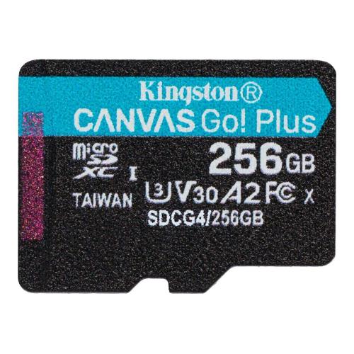 KINGSTON CANVAS GO PLUS GEN4 256GB microSDXC A2 / Video Class V30 / UHS-I U3 / Class10 UHS-I