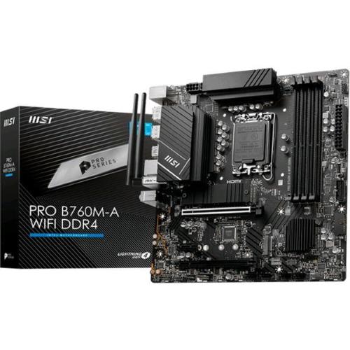 MSI PRO B760M-A WI-FI 6E DDR4 SCHEDA MADRE INTEL B760 LGA 1700 MICRO ATX