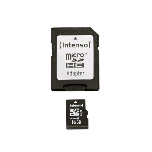 INTENSO MICRO SDHC 16GB CLASSE 10 CON ADATTATORE
