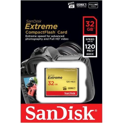 SANDISK SDCFXSB-032GG46 COMPACT FLASH 32GB GARANZIA ITALIA