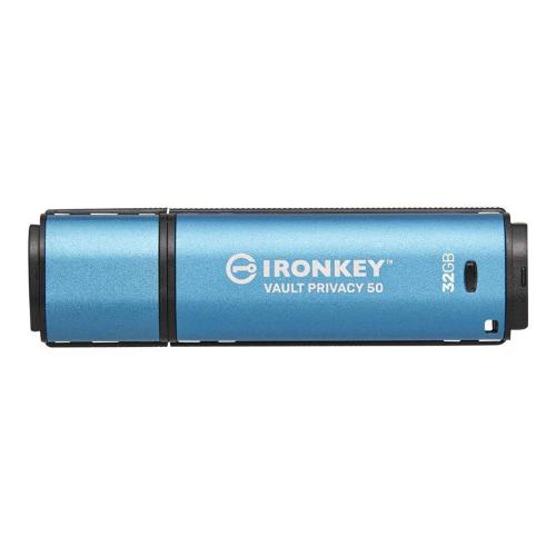 KINGSTON IRONKEY VAULT PRIVACY 50 32GB CHIAVETTA USB-A 3.2 GEN 1 CRITTOGRAFATO BLU