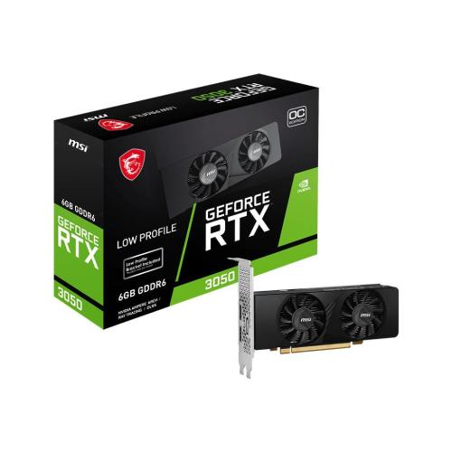 MSI GEFORCE RTX 3050 LP 6G OC SCHEDA VIDEO NVIDIA 6 GB GDDR6 DUAL FAN PCI Express x8 4.0 2 x HDMI 1 x DISPLAYPORT