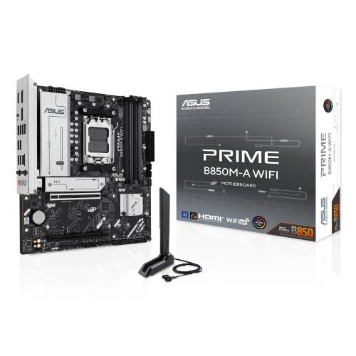 ASUS PRIME B850M-A WI-FI 6E AMD B850 SOCKET AM5 4 x DDR5 MICRO ATX