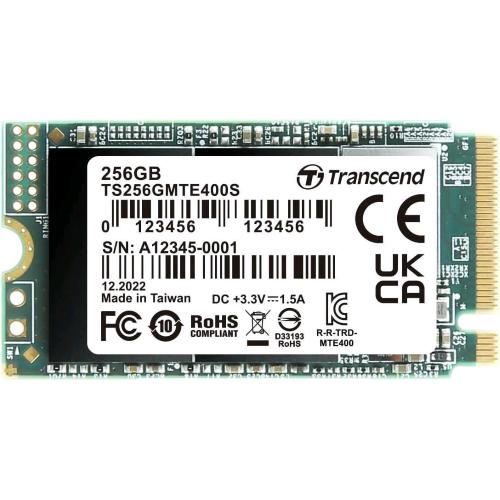 TRANSCEND MTE400S SSD 256GB INTERNO M2 2242 NVMe PCI Express 3 x 4 3D NAND