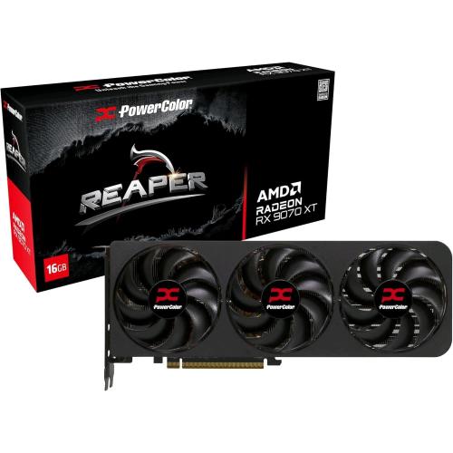 POWERCOLOR REAPER AMD RADEON RX 9070 XT 16GB GDDR6 TRIPLE FAN PCIe 5.0 16x