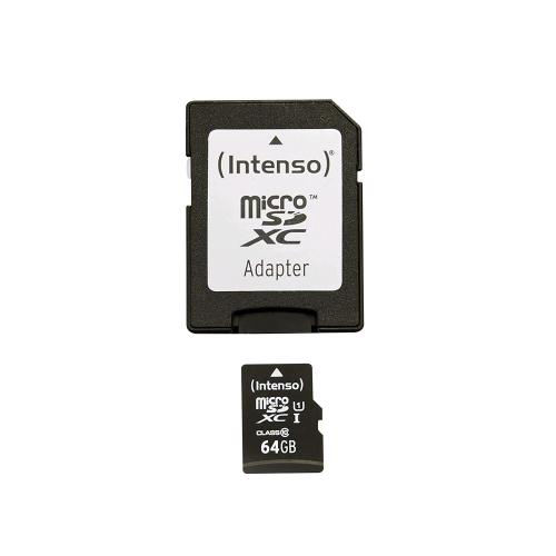 INTENSO MICRO SDXC 64GB CLASSE 10 CON ADATTATORE