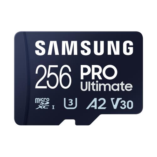 SAMSUNG PRO ULTIMATE MB-MY256SA microSDXC 256GB A2 / Video Class V30 / UHS-I U3 UHS-I CON ADATTATORE A SD IN DOTAZIONE