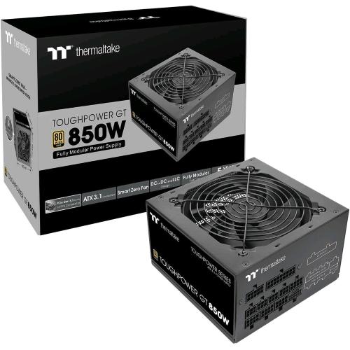 THERMALTAKE TOUGHPOWER GT ALIMENTATORE 850 W 80 PLUS GOLD MODULARE NERO