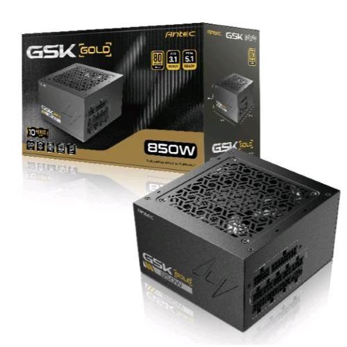 ANTEC GSK 850W V2 EC ALIMENTATORE 850 W 80 PLUS GOLD PFC ACTIVE PCIe 5.1 ATX3.1 NERO