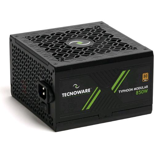 TECNOWARE ALIMENTATORE 850W TYPHOON MODULARE 80+ 4*PCIE 6+2 6*SATA 1*24P 3*MOLEX