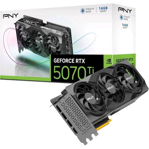 PNY GEFORCE RTX 5070 Ti 16GB GDDR7 DLSS4 TRIPLE FAN PCIe 5.0 16x