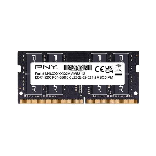 PNY MN16GSD43200-TB MEMORIA RAM 1x16GB 3.200 MHz TECNOLOGIA DDR4 CL 22 TIPOLOGIA SO-DIMM BLACK