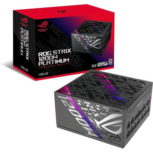ASUS ROG STRIX 1000P GAMING ALIMENTATORE 1.200 W MODULARE 80 PLUS PLATINUM PCle Gen 5.0 ATX 3.1 VENTOLA CON DOPPIO CUSCINETTO A SFERA NERO