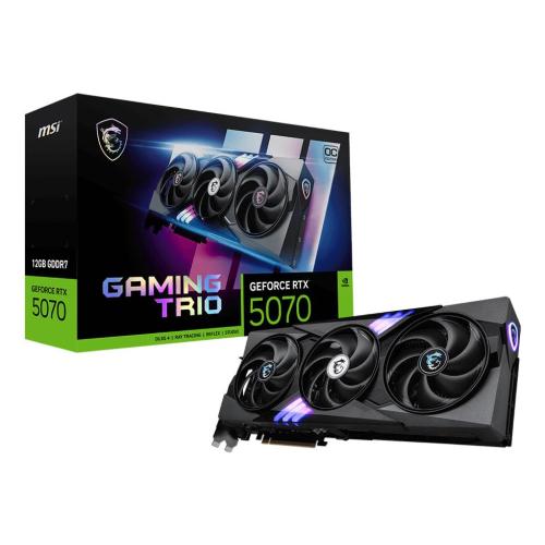 MSI MICROSTAR VGA MSI RTX 5070 GAMING TRIO OC 12G 12GB GDDR7 256BIT 1H/3DP