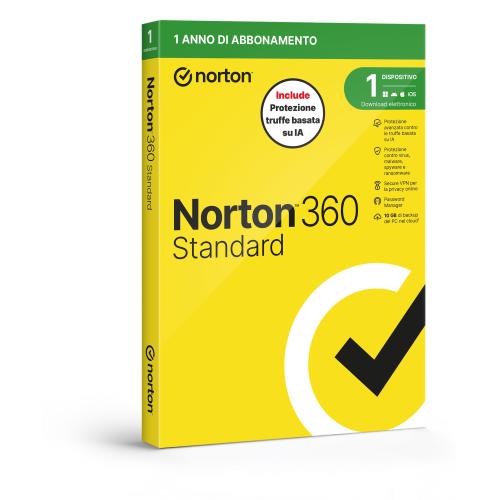 NORTON 360 STANDARD 2026 - ANTITRUFFA- 1 DISPOSITIVO 12 MESI 10GB - IT BOX