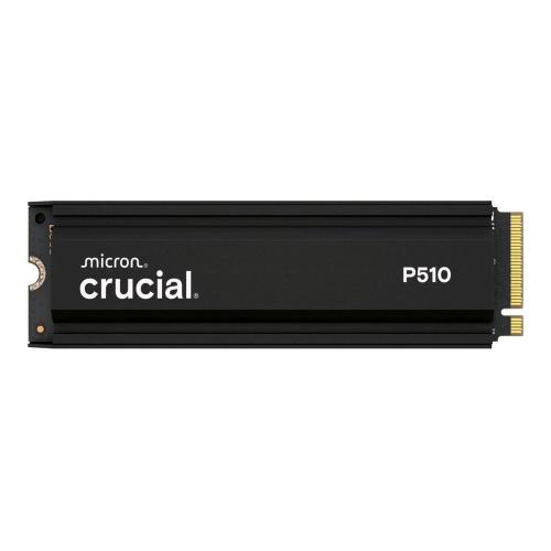 CRUCIAL P510 SSD 1TB INTERNO M.2 2280 NVMe PCI EXPRESS 5.0 x4 CON DISSIPATORE INTEGRATO NERO