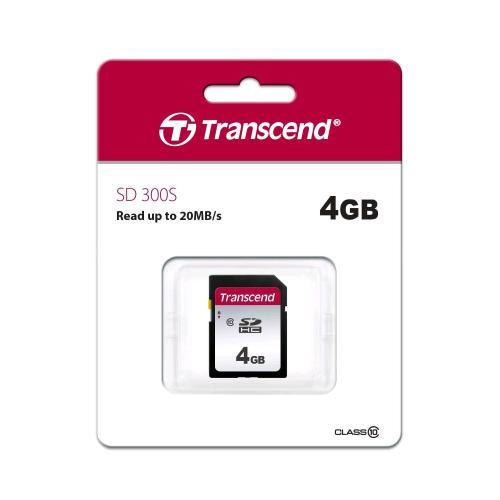 TRANSCEND SD 300S SDHC 4GB CLASSE 10
