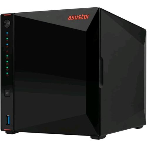 ASUSTOR AS5404T NIMBUSTOR NAS 4 BAY HDD & SSD 2.5"/3.5" INTEL CELERON N5105 2GHz RAM 4GB 2.933MHz LAN: 10,100,1000,2500 Mbit/s NERO