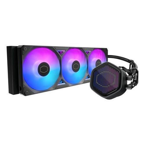 COOLER MASTER MASTERLIQUID ATMOS II 360 PIXEL LED DISSIPATORE A LIQUIDO 3 x 120MM ARGB KIT SCHERMO PIXEL INCLUSO NERO