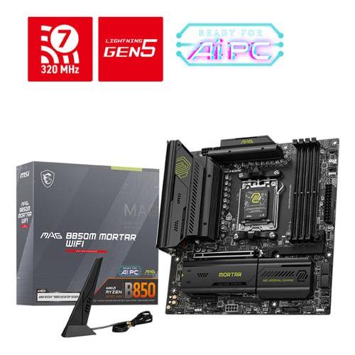 MSI MAG B850M MORTAR WI-FI 7 SCHEDA MADRE AMD B850 SOCKET AM5 4 x DDR5 MICRO ATX