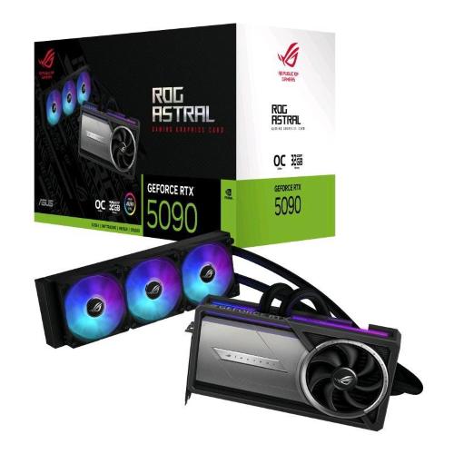ASUS ROG ASTRAL LC-RTX5090-O32G-GAMING NVIDIA GEFORCE RTX 5090 32GB GDDR7 PCI Express 5.0 - HDMI: 2 Quantità DisplayPorts: 3