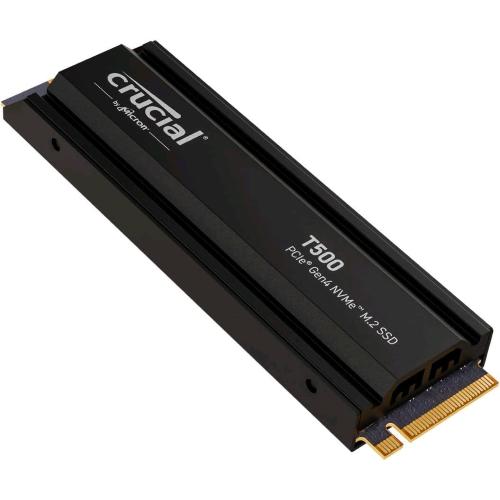 CRUCIAL T500 SSD 4TB INTERNO M.2 2280 NVMe PCI EXPRESS 4.0 CON DISSIPATORE INTEGRATO NERO