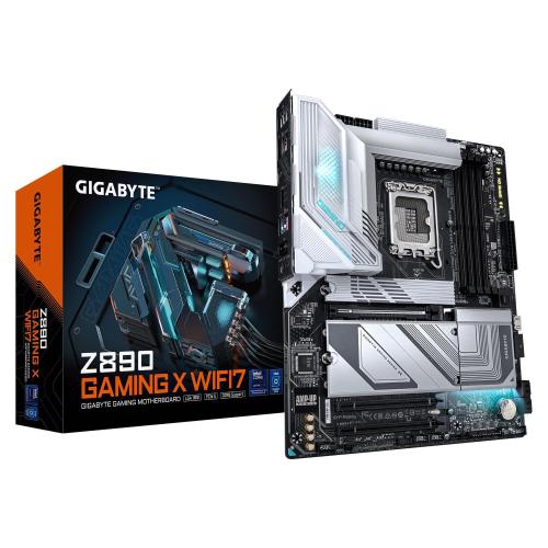 GIGABYTE Z890 GAMING X WI-FI 7 Scheda Madre - Supporta CPU Intel Core Ultra (Serie 2), VRM a 16+1+2 fasi, fino a 8800MHz DDR5 (OC), 1xPCIe 5.0 + 3xPCIe 4.0, Wi-Fi 7, LAN 2.5GbE, USB 4