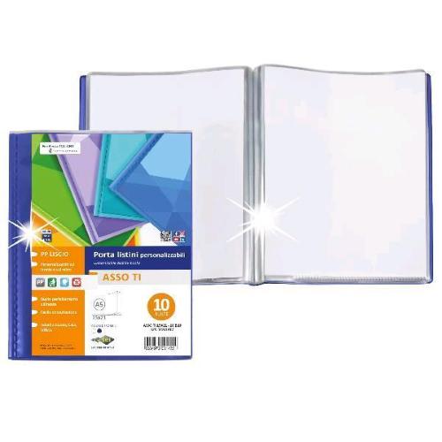 SEI ROTA ASSO TI PORTALISTINO IN PP 210X150 A5 60 BUSTE BLU