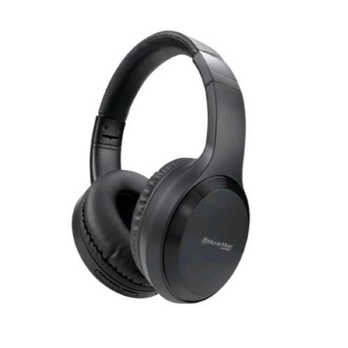 TECHNAXX BT-X65 MUSICMAN CUFFIE STEREO BLUETOOTH 5.3 PIEGHEVOLI CON MICROFONO INGRESSO AUX MUSICA E CHIAMATE NERO