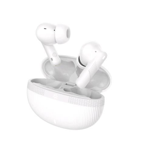 CELLY FEATSOUND ARICOLARI IN-EAR TRUE WIRELESS ANC CANCELLAZIONE ATTIVA DEL RUMORE CON CUSTODIA DI RICARICA USB-C BIANCO