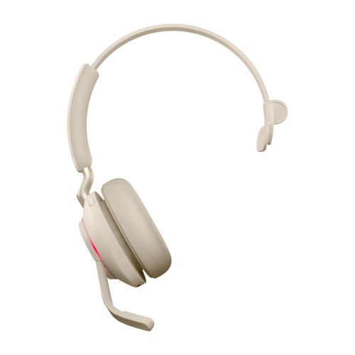 Jabra Evolve2 65, MS Mono Auricolare Wireless A Padiglione Ufficio USB tipo-C Bluetooth Beige