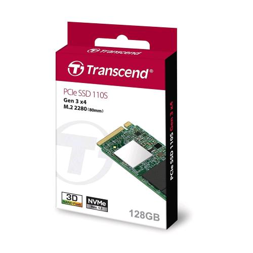TRANSCEND TS128GMTE110S SSD INTERNO 128GB M.2 2280 INTERFACCIA PCI EXPRESS 3.0