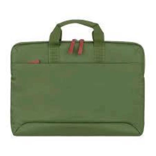 TUCANO SMILZA BORSA SUPERSLIM PER NOTEBOOK DA 15.6" E MACBOOK PRO 16" IN PLASTICA RICICLATA TASCA ESTERNA CON TRACOLLA VERDE