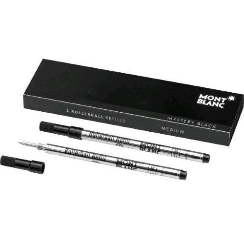 MONT BLANC REFILL MYSTERY BLACK PUNTA CONICA 0.70 mm NERO CONF 2 Pz.