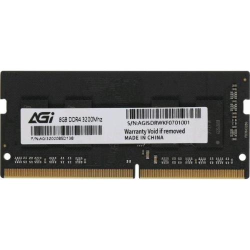 AGI AGI320008SD138 MEMORIA RAM 8GB 3.200MHz TIPOLOGIA SO-DIMM TECNOLOGIA DDR4