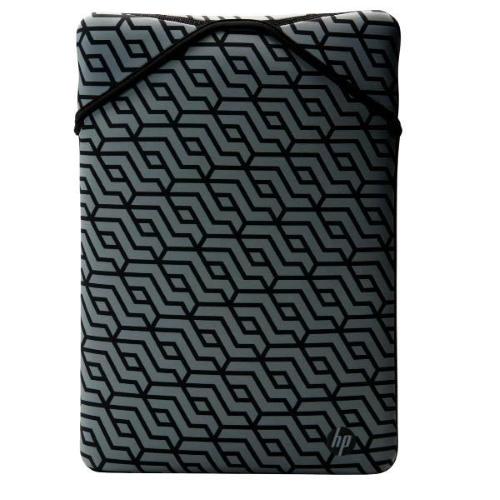 HP CUSTODIA REVERSIBILE PER NOTEBOOK DA 14" IN NEOPRENE GEOMETRICO NERO