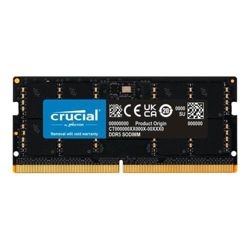 CRUCIAL CT32G56C46S5 MEMORIA RAM 32GB 5.600MHz TIPOLOGIA SO-DIMM TECNOLOGIA DDR5 CAS 46