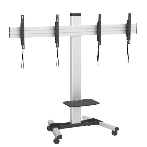 Supporto a Pavimento per 2 TV LED/LCD 25-55'' per Video Wall