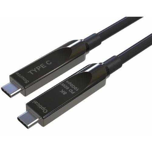 Cavo Ottico Attivo (AOC) Dati e Video USB 3.2 Gen 2 10Gbps USB-C&trade; M/M Fibra Ottica 8K 15 m