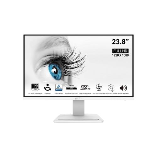 MSI PRO MP243XW 23.8" LED FULL HD IPS 16:9 300 CD/mq 1 ms 1000:1 100Hz FREESYNC 1 x HDMI 1 x DISPLAYPORT BIANCO