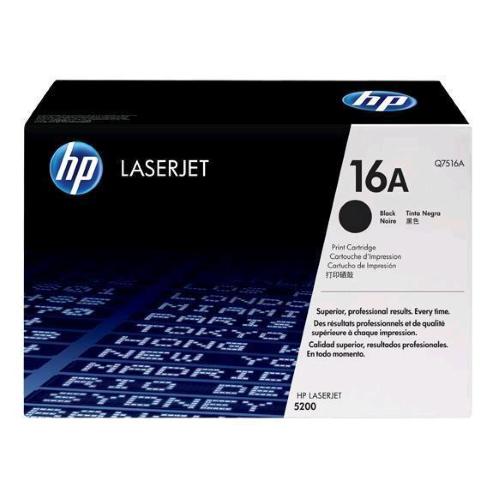 HP 16A TONER NERO PER LASER JET 5200 GARANZIA ITALIA (Q7516A)