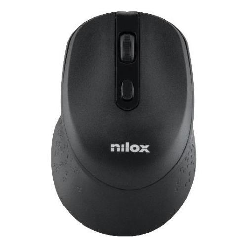 NILOX MOUSE ERGONOMICO OTTICO WIRELESS 2.4GHz 4 PUSLANTI DI CUI 2 SILENZISI 1.600 DPI NERO