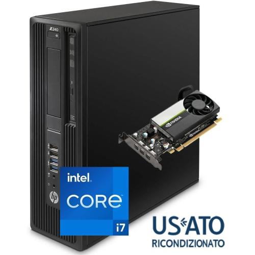 PC RESET WKST REF I7 32GB 256SSD SFF W10P I7-6700 HP Z240 QUADRO P1000 4GB