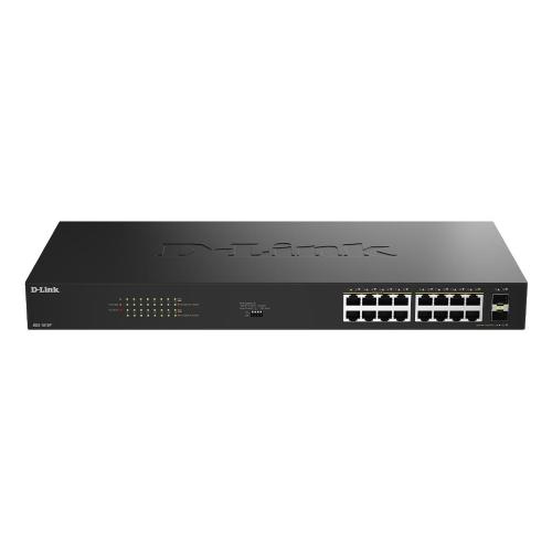 D-Link DGS-1018P Non gestito Gigabit Ethernet (10/100/1000) Supporto Power over Ethernet (PoE) Nero