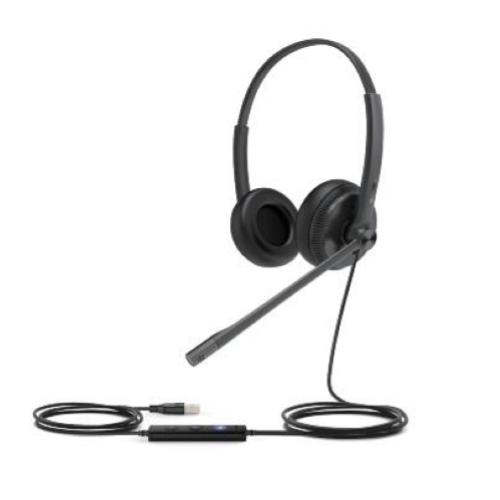 Yealink UH34 SE Stereo/Dual Teams USB-A Auricolare Cablato A Padiglione Musica e Chiamate USB tipo A Nero