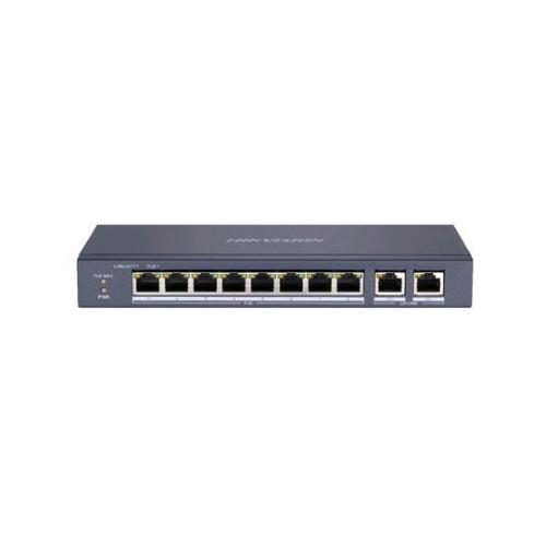HIKVISION DS-3E0310P-E/M SWITCH DI RETE NON GESTITO L2 8 PORTE LAN RJ-45 10/100 Mbps + 2 PORTE LAN POE RJ45 BLACK