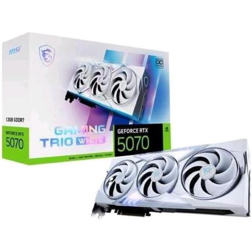 MSI GEFORCE RTX 5070 12G GAMING TRIO OC WHITE 12GB GDDR7 DLSS4 TRIPLE FAN PCI Express 5.0 - 1x HDMI 3 x DISPLAYPORT BIANCO